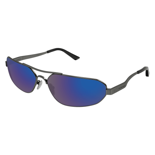 Balenciaga Sonnenbrille Man Geometrisch-Richtungsbetont International Ruthenium Met BB0227S Italy