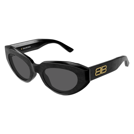 Balenciaga Sonnenbrille Woman Cat-Eye International Schwarz Ace BB0236S Italy