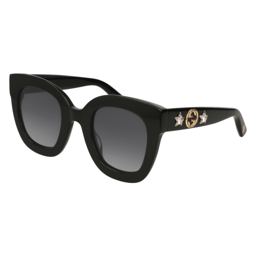 Gucci Frau International SCHWARZ RECYCLED ACETATE GG0208S Italien