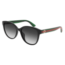 Gucci Frau Korean SCHWARZ RECYCLED ACETATE GG0703SKN Italien