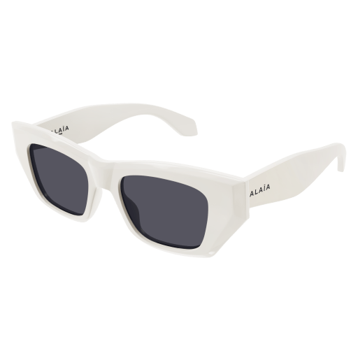 Azzedine Alaïa Sonnenbrille Woman Rechteckig-Quadratisch International Weiss Rac AA0074S Italy