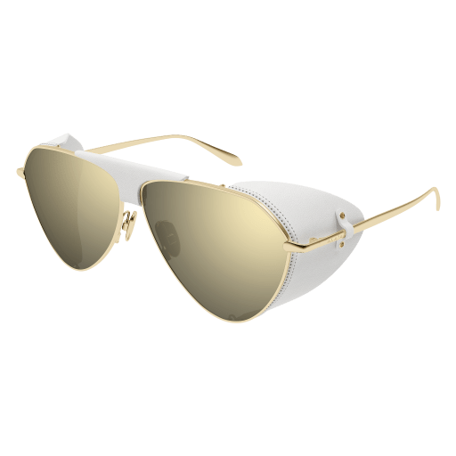 Azzedine Alaïa Sonnenbrille Woman Aviator International Gold Met AA0067S Italy