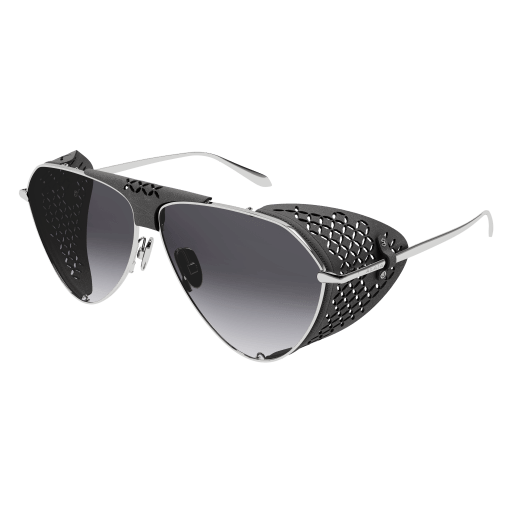 Azzedine Alaïa Sonnenbrille Woman Aviator International Silber Met AA0067S Italy