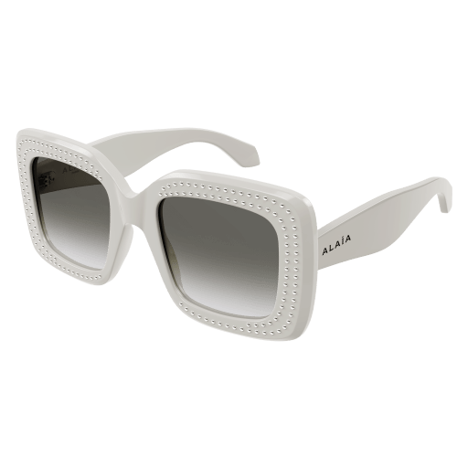 Azzedine Alaïa Sonnenbrille Woman Rechteckig-Quadratisch International Grau Rac AA0065S Italy