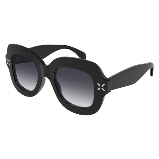 Azzedine Alaïa Sonnenbrille Woman Rechteckig-Quadratisch International Schwarz Ace AA0054S Italy