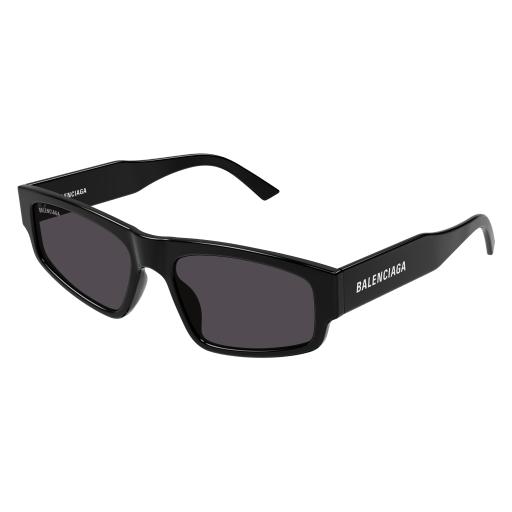 Balenciaga Sonnenbrille Unisex Rechteckig-Quadratisch Asian Smart Fitting Schwarz Rac BB0305S Italy