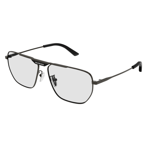 Balenciaga Sonnenbrille Man Rechteckig-Quadratisch Asian Fitting Grau Met BB0298SA Italy