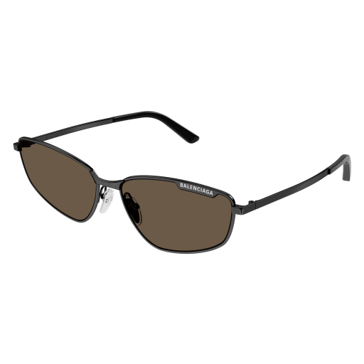 Balenciaga Sonnenbrille Unisex Geometrisch-Richtungsbetont International Ruthenium Met BB0277S Italy