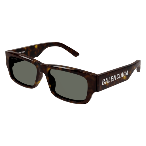 Balenciaga Sonnenbrille Man Rechteckig-Quadratisch Asian Fitting Havanna Rac BB0261SA Italy