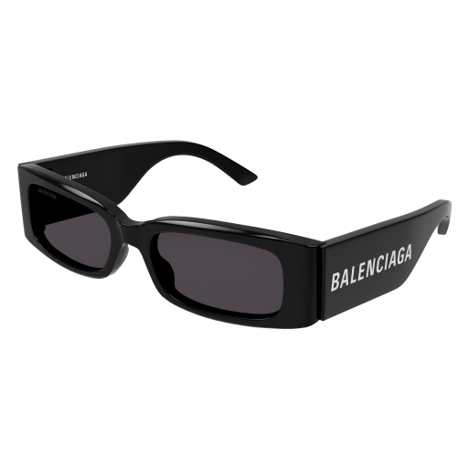 Balenciaga Sonnenbrille Woman Rechteckig-Quadratisch Asian Smart Fitting Schwarz Rac BB0260S Italy