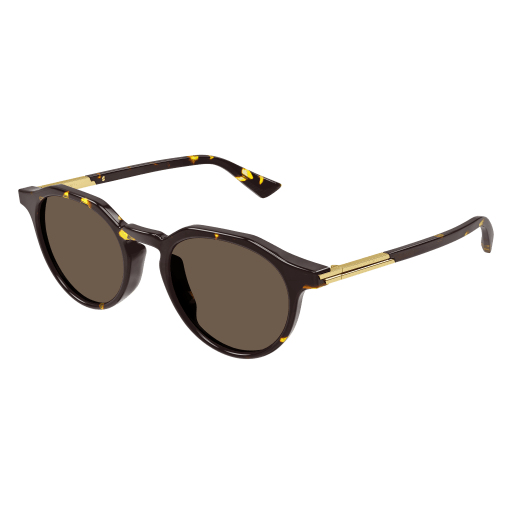 Bottega Veneta Sonnenbrille Man Rund-Oval-Panthos International Havanna Rac BV1260S Italy