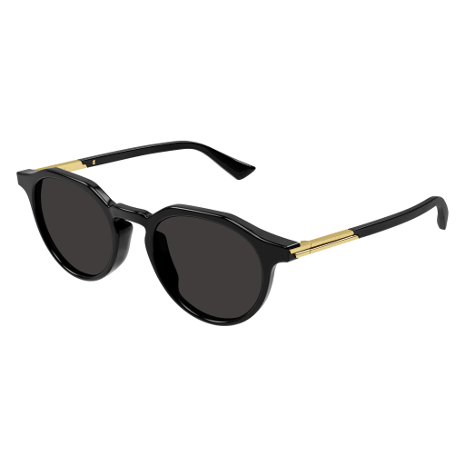 Bottega Veneta Sonnenbrille Man Rund-Oval-Panthos International Schwarz Rac BV1260S Italy