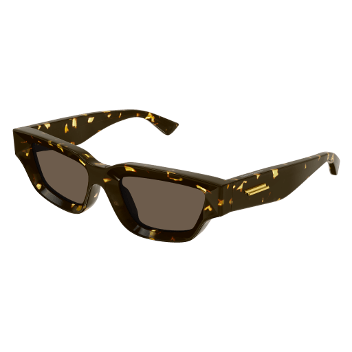 Bottega Veneta Sonnenbrille Unisex Rechteckig-Quadratisch Asian Smart Fitting Havanna Inj BV1250S Italy