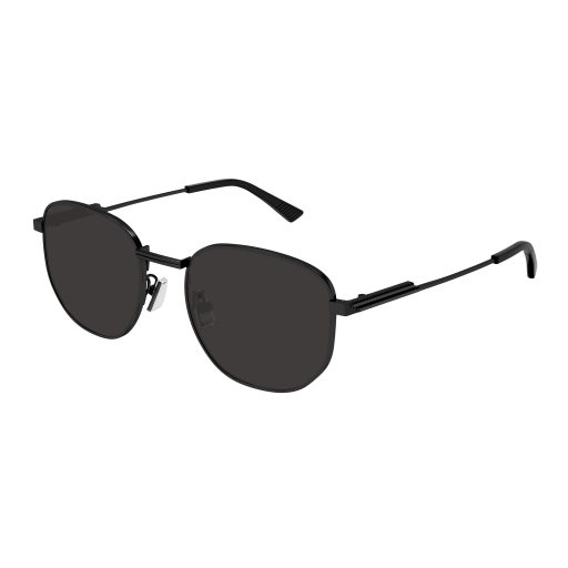 Bottega Veneta Sonnenbrille Unisex Rund-Oval-Panthos Asian Fitting Schwarz Met BV1160SA Italy