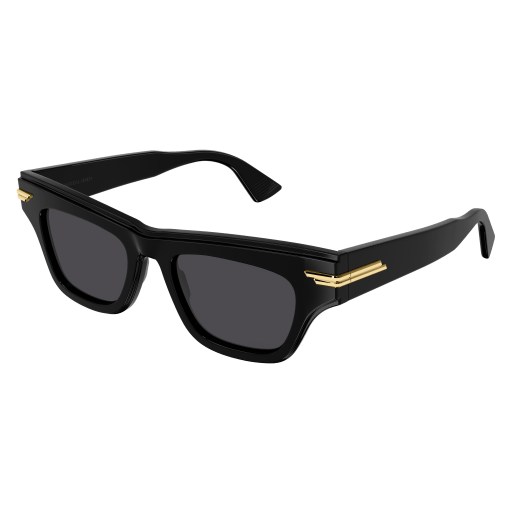 Bottega Veneta Sonnenbrille Woman Rechteckig-Quadratisch International Schwarz Ace BV1122S Japan