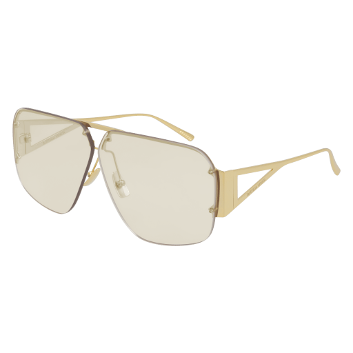 Bottega Veneta Sonnenbrille Unisex Aviator International Gold Met BV1065S Italy