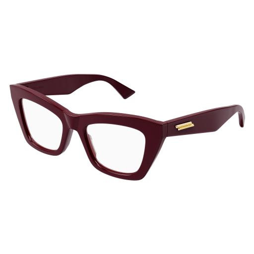 Bottega Veneta Brillenfassung Woman Cat-Eye International Burgund Rac BV1215O Italy