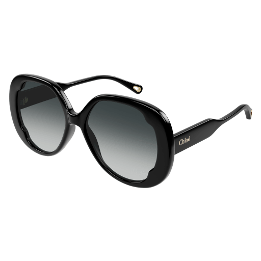 Chloé Frau Korean SCHWARZ RECYCLED ACETATE CH0195SK Italien