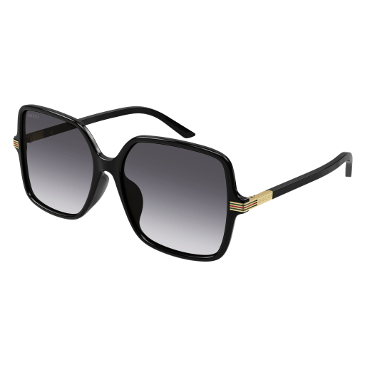 Gucci Frau Asian Fitting SCHWARZ RECYCLED ACETATE GG1448SA Italien