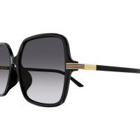 Gucci Frau Asian Fitting SCHWARZ RECYCLED ACETATE GG1448SA Italien