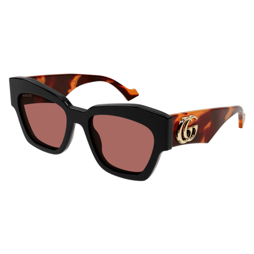 Gucci Frau International SCHWARZ RECYCLED ACETATE GG1422S Italien