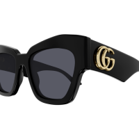 Gucci Frau International SCHWARZ RECYCLED ACETATE GG1422S Italien