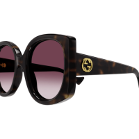 Gucci Frau Asian Fitting HAVANNA RECYCLED ACETATE GG1257SA Italien