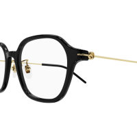 Gucci Frau Asian Fitting SCHWARZ RECYCLED ACETATE GG1277OA Italien