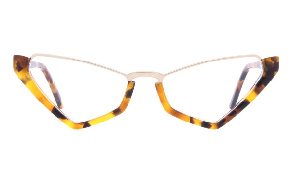 Andy Wolf Frame 5129 Col. 03 Metal/Acetate Orange