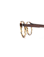 WOODFELLAS Wood/Acetate Optical Solln Premium 10935 Holz/Acetat ebony/havana