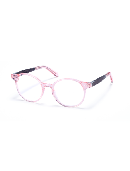 WOODFELLAS Wood/Acetate Optical Solln Premium 10935 Holz/Acetat black oak/rosé