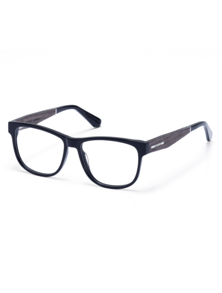 WOODFELLAS Wood/Acetate Optical Wildenau 10939 Holz/Acetat black oak