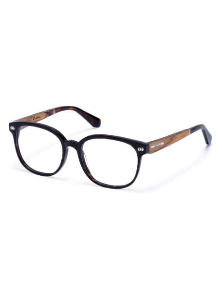 WOODFELLAS Wood/Acetate Optical Rosenberg 10945 Holz/Acetat zebrano