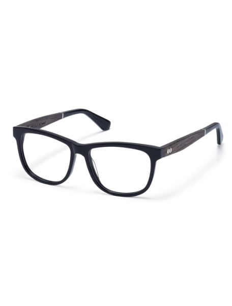 WOODFELLAS Wood/Acetate Optical Seehof 10953 Holz/Acetat black oak