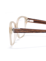 WOODFELLAS Wood/Acetate Optical Rosenberg Premium 10993 Holz/Acetate walnut/gold matte