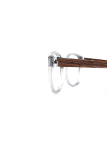 WOODFELLAS Wood/Acetate Optical Rosenberg Premium 10993 Holz/Acetate walnut/grey