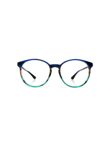 WOODFELLAS Wood/Acetate Optical Halo 11020 Holz/Acetat walnut/blue