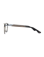 WOODFELLAS Wood/Acetate Optical Point 11037 Holz/Acetat curled/grey