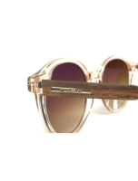 WOODFELLAS Sunglasses Trostberg shiny 10777 Holz/Acetat macassar/crystal gold