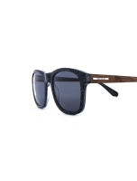 WOODFELLAS Sunglasses Mirror 11719 Holz/Acetat curled/grey