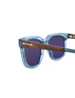 WOODFELLAS Sunglasses Morph 11727 Holz/Acetat curled blue