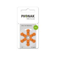 Phonak Hörgerätebatterien P13 orange PR48 -...