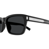 Saint Laurent Mann Asian Smart Fitting SCHWARZ RECYCLED ACETATE SL 662 Japan