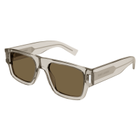 Saint Laurent Mann International BEIGE RECYCLED ACETATE...