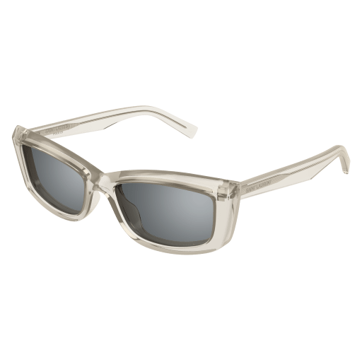 Saint Laurent Frau Asian Smart Fitting BEIGE RECYCLED ACETATE SL 658 Italien