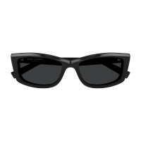 Saint Laurent Frau Asian Smart Fitting SCHWARZ RECYCLED ACETATE SL 658 Italien