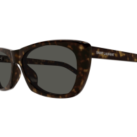 Saint Laurent Frau Asian Smart Fitting HAVANNA RECYCLED ACETATE SL 613 Italien