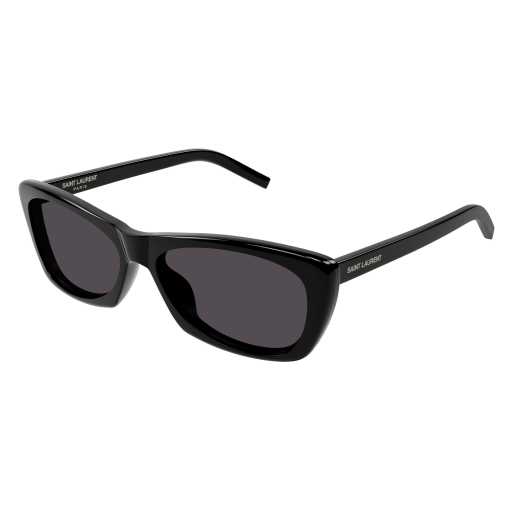 Saint Laurent Frau Asian Smart Fitting SCHWARZ RECYCLED ACETATE SL 613 Italien