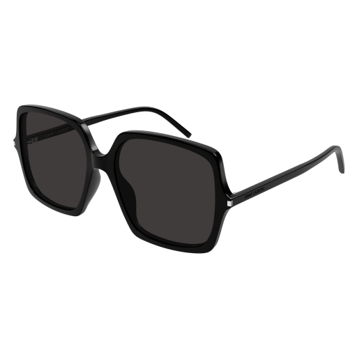 Saint Laurent Frau Asian Smart Fitting SCHWARZ RECYCLED ACETATE SL 591 Italien