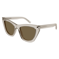 Saint Laurent Frau International BEIGE RECYCLED ACETATE...